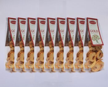 GOLD - Apfelringe ohne Schale 100g | 9er Karton