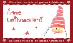 Dörrapfelschokolade 70g "Weihnachten"