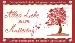 Dörrapfelschokolade 70g "Muttertag"
