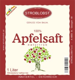 Apfelsaft "naturtrüb" - 1 Liter