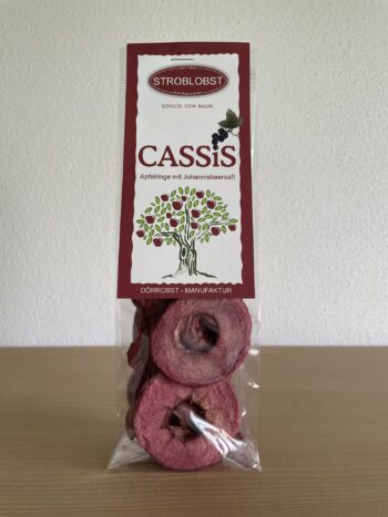 CASSIS - Apfelringe mit Johannisbeersaft 50g