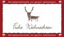 Dörrapfelschokolade 70g "Hirsch"